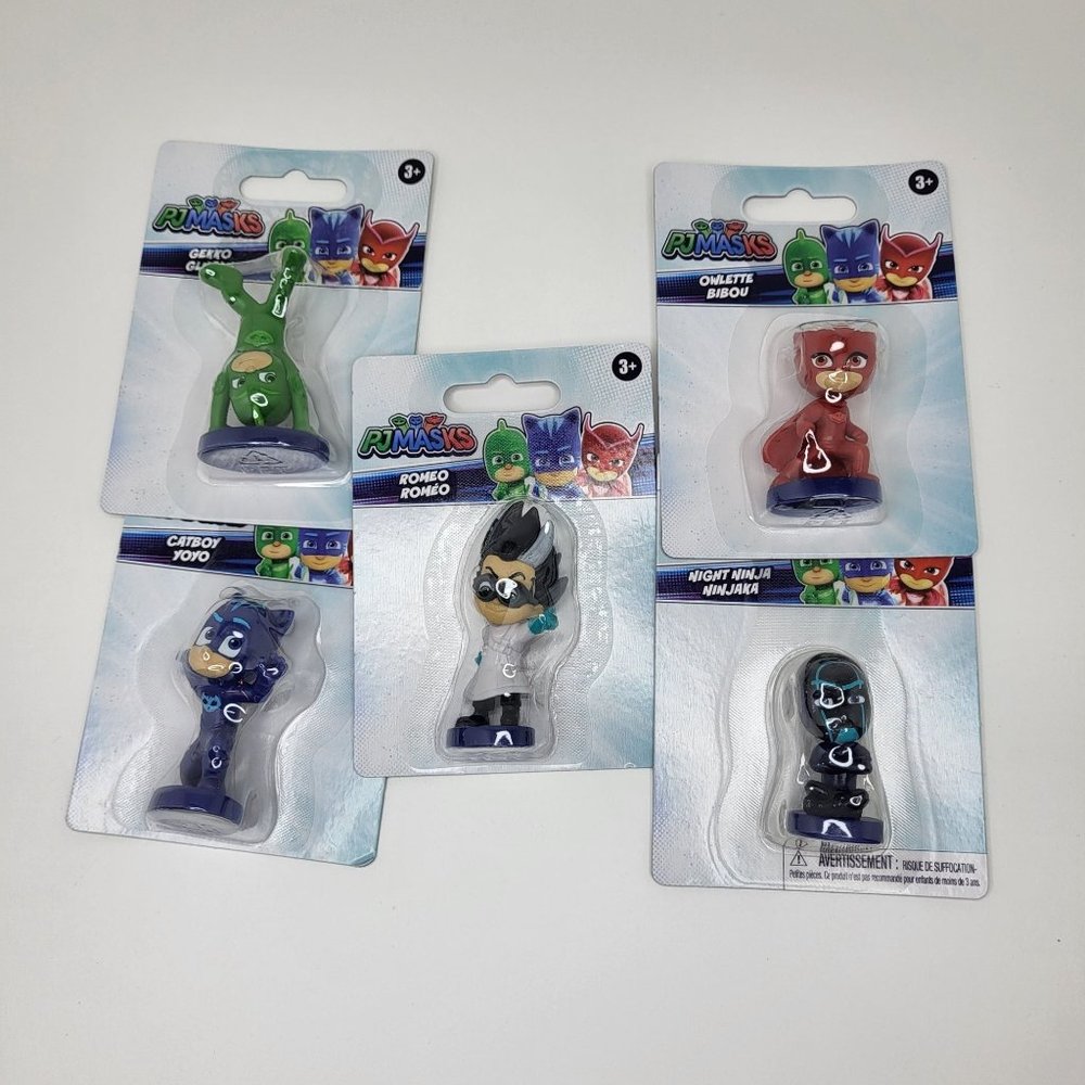 New‎ PJ Masks Lot of 5 Birthday Cake Toppers Owlette Gekko Catboy Toys Toys Gift